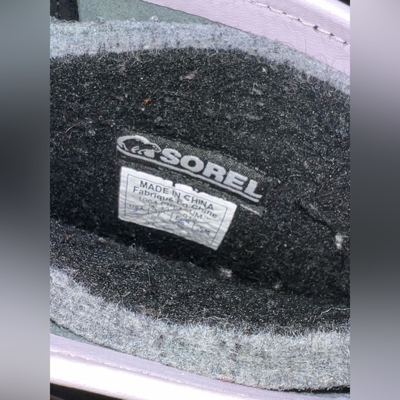 SOREL 1964 Premium Wool Boots Women’s Size 9 Black & Purple - Picture 7 of 11